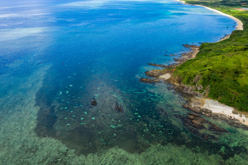 Fototapeta na wymiar Tropical lagoon of Ishigaki island