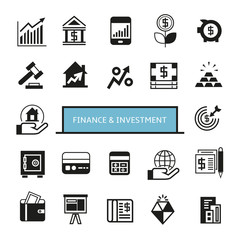 finance and investment icons