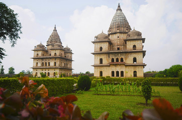 Fototapeta premium Exterior view of chhatri at Orchha. Orchha. Madhya Pradesh