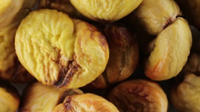 Castagne cotte al forno
