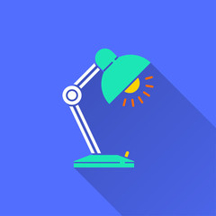 Fototapeta premium Floor lamp - vector icon for graphic and web design.
