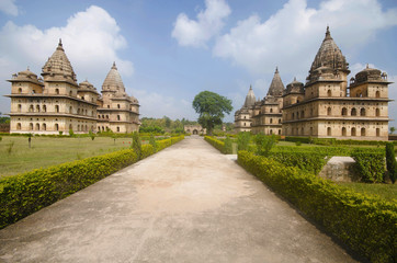 Fototapeta premium Exterior view of chhatri at Orchha. Orchha. Madhya Pradesh