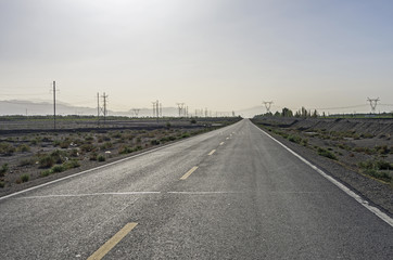 highway on the plain