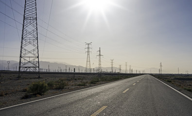 highway on the plain