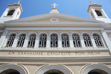 Fototapeta premium Agia Eirini church on Agias Eirinis Square in Monastiraki. Athens, Greece