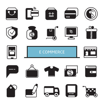 e commerce and shopping icons