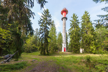 Lighthouse at Cape Yuminda in Estonia height 24 m and diameter 2 m was built in 1937