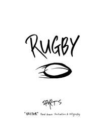 스포츠 포스터 / 손으로 그린 스포츠 그