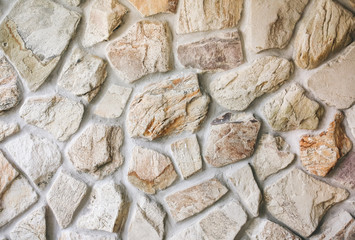 Decorative natural stones wall texture. Concrete abstract background.