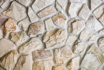 Decorative natural stones wall texture. Concrete abstract background.