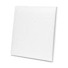 Blank paper box isolated on white background. Empty cardboard package for design. ( Clipping path )
