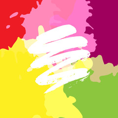 Background of colored multicolored spots. Vector illustration.