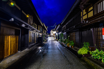 Fototapeta na wymiar traditional takayama town at Gifu prefecture, Japan