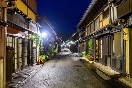 traditional takayama town at Gifu prefecture, Japan