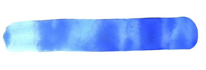 Breiter blauer Pinselstreifen