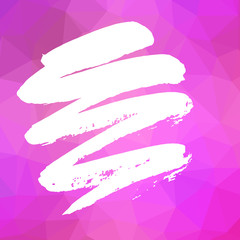 Obraz premium Vector. Background art polygon and ink spot