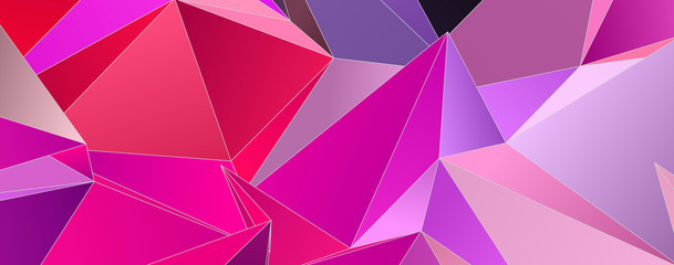 Fototapeta premium Triangular 3d, modern background