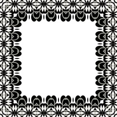 Floral graphic abstract pattern