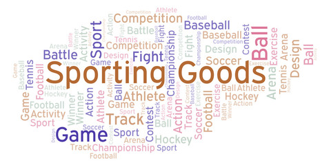 Obraz premium Sporting Goods word cloud.