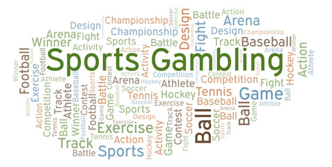 Sports Gambling word cloud.