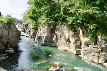 Naklejka premium 厳美渓