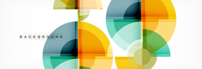 Fototapeta premium Circle abstract background