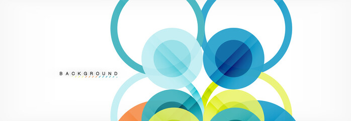 Circle composition abstract background