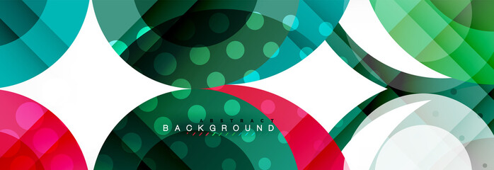 Circle composition abstract background