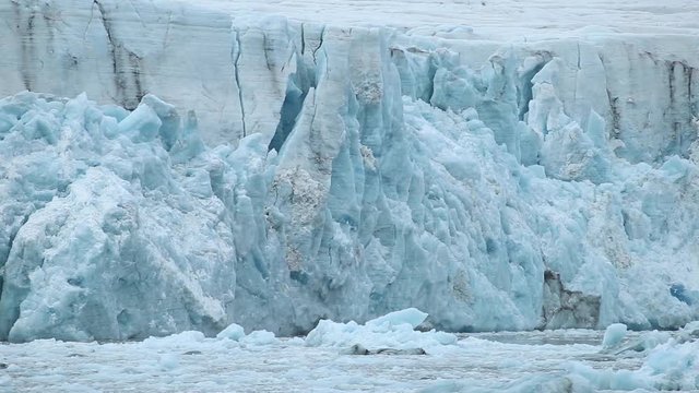 Calving glacier.