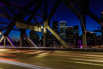 Fototapeta na wymiar View from Brisbane bridge