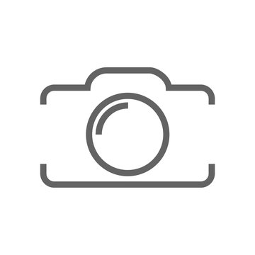 Photo camera, line icon