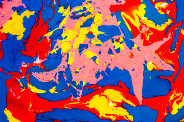 Creative background with abstract oil painted waves
