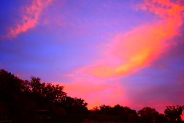 beautiful sunset in germany