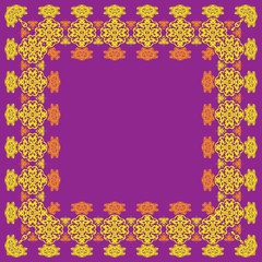 Floral graphic abstract pattern