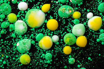 Creative background with abstract oil painted waves