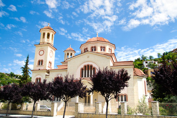 Fototapeta na wymiar Saint Demetrius Orthodox Cathedral, Berat, Albania