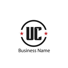 Initial Letter UC Logo Template Design