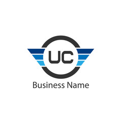 Obraz premium Initial Letter UC Logo Template Design