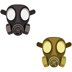 Cartoon vector gas mask