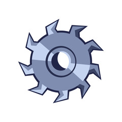 Cartoon vector saw blade