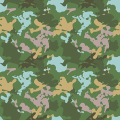 Creative camo seamless pattern