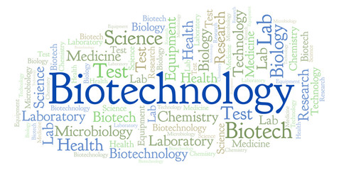 Obraz premium Biotechnology word cloud.