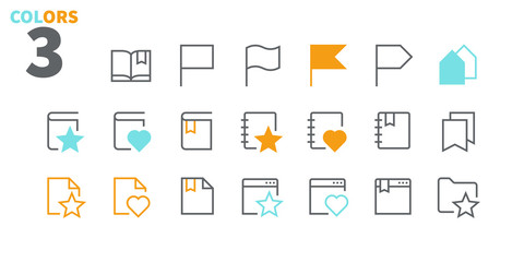 Bookmarks & Tags UI Pixel Perfect Well-crafted Vector Thin Line Icons 48x48 Ready for 24x24 Grid for Web Graphics and Apps with Editable Stroke. Simple Minimal Pictogram Part 3-3