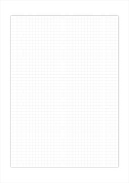 Notizblock kariert DIN A4 Druckvorlage