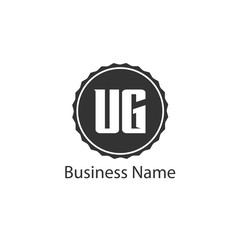 Initial Letter UG Logo Template Design