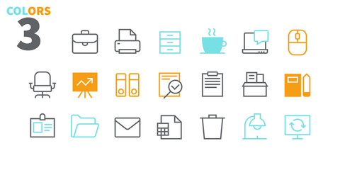 Office Outlined Pixel Perfect Well-crafted Vector Thin Line Icons 48x48 Ready for 24x24 Grid for Web Graphics and Apps with Editable Stroke. Simple Minimal Pictogram Part 1-1