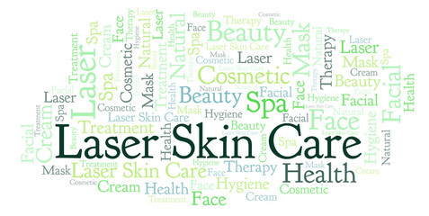 Laser Skin Care word cloud.