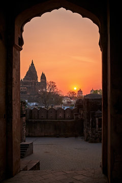 Sunset in Orchha. Madhya Pradesh, India