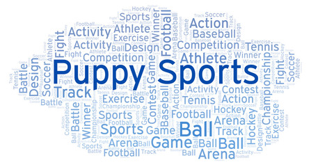 Puppy Sports word cloud.