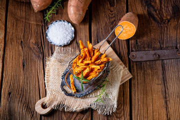 crispy sweet potato fries from the oven